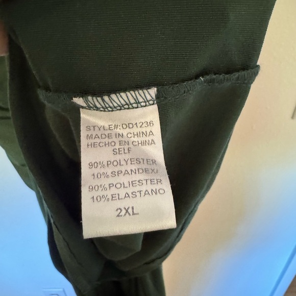 NEW Baltic Born Mimi Midi Dress Ruched Drape Plus Size 2X Hunter Green NWT - Picture 8 of 9